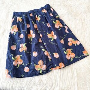 ModCloth Blue Peach Pattered Skirt